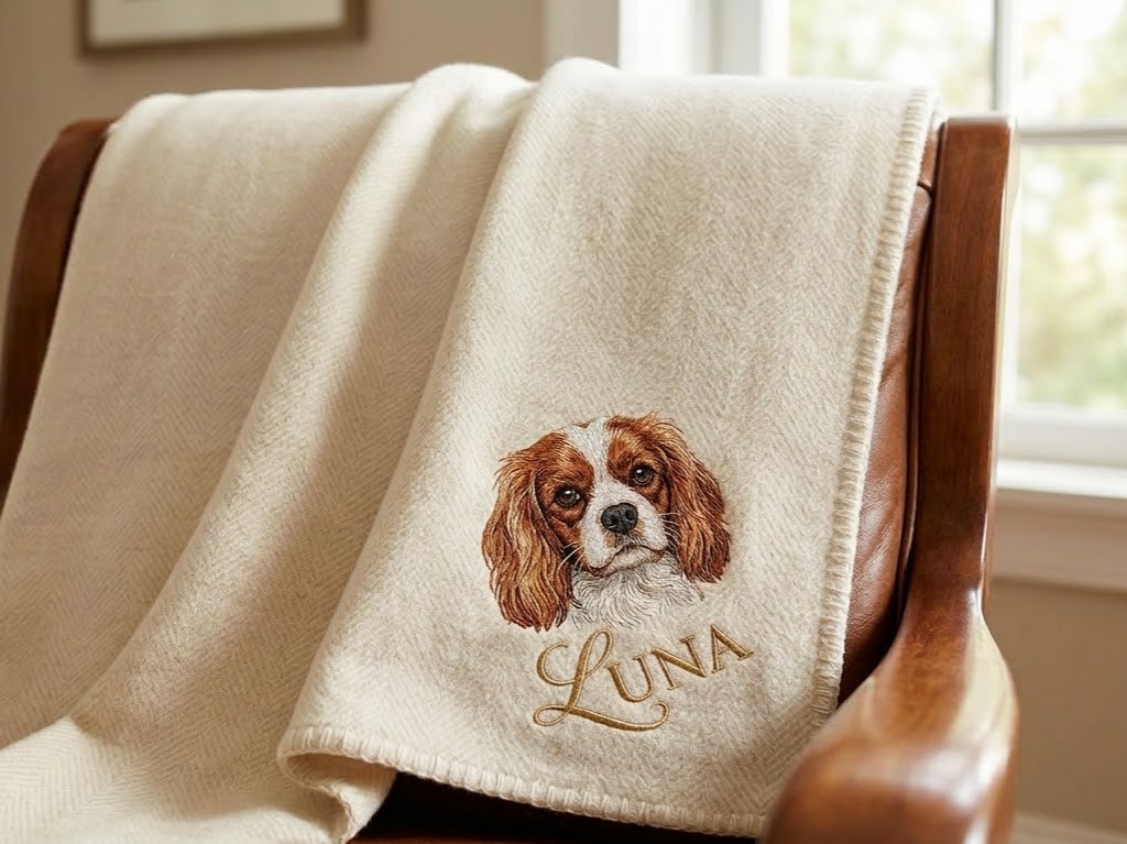 Cat memorial blanket