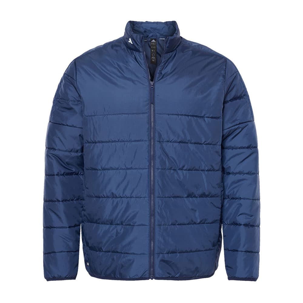 CUSTOM ADIDAS MENS 3-STRIPES PUFFER FULL-ZIP JACKET