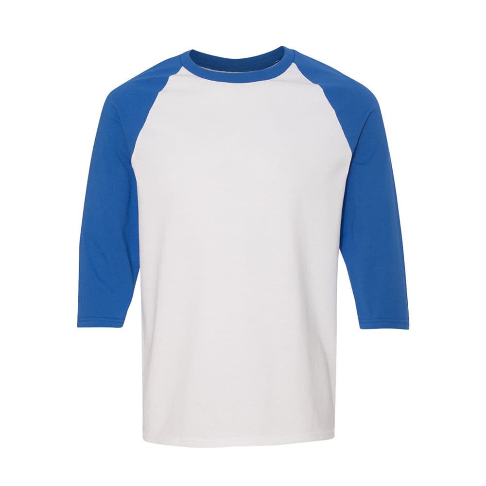 CUSTOM GILDAN HEAVY COTTON™ RAGLAN THREE-QUARTER SLEEVE T-SHIRT